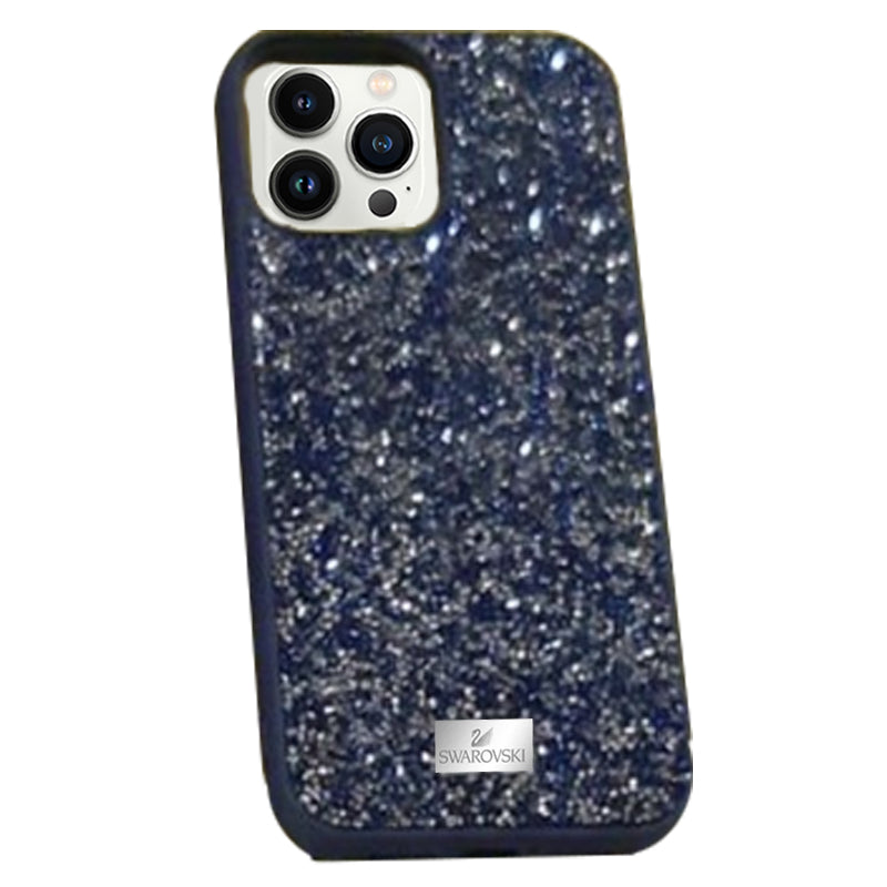 Premium Swarovski Swan iPhone 11 Series Case - Black Silver