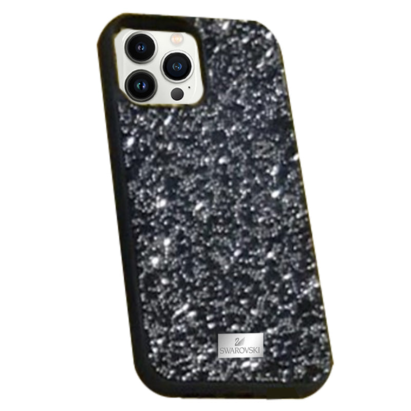 Premium Swarovski Swan iPhone 12 Series Case - Navy Blue