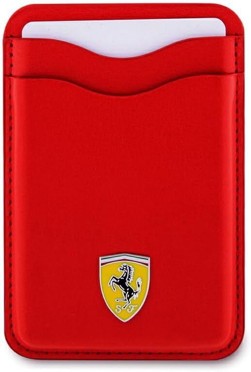 Ferrari Smartphone Card Storage, Back Pocket, Card Case, Detachable Magnet, Mag-Safe, Paste Card