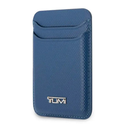 Tumi MagSafe Card Holder with Embossed Balistic Pattern - Blue