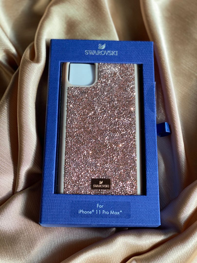 Premium Swarovski Swan iPhone 12 Series Case - Blue