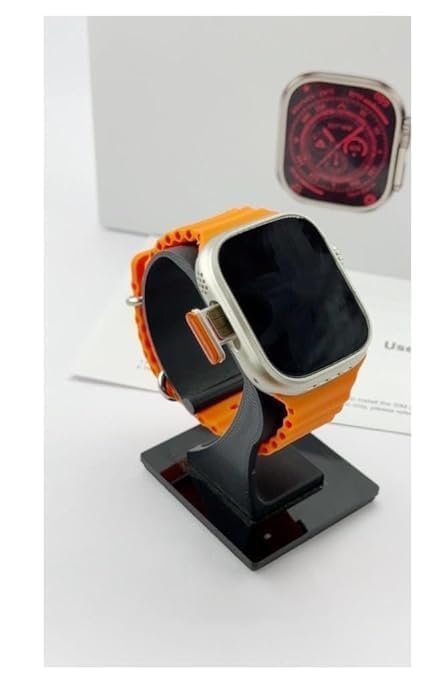 Apple Iwatch Ultra 2 Smartwatch SIMILAR LOOK  with Rugged Titanium Case & Orange Ocean Band One Size. Fitness Tracker,Precision GPS,Action Button,Extra-Long Battery Life,Bright Retina Display