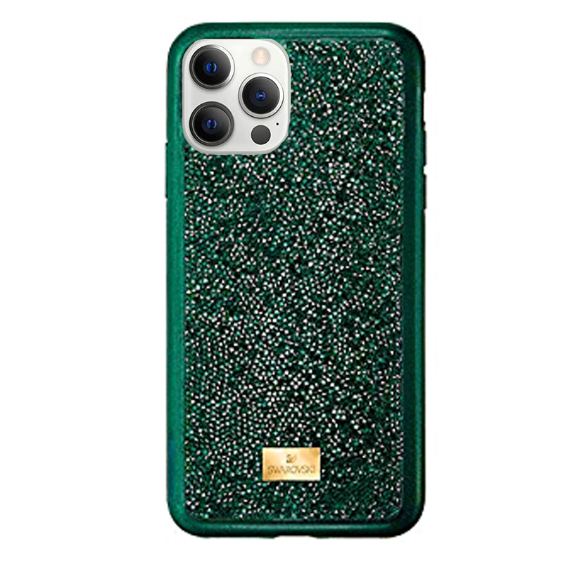 Premium Swarovski Swan iPhone 11 Series Case - Green