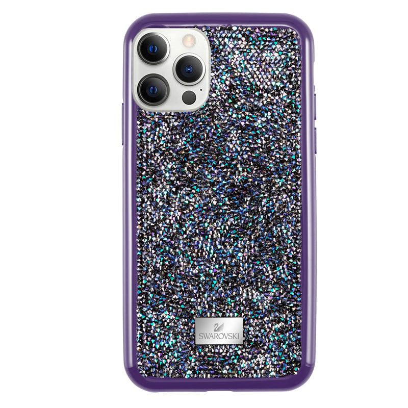 Premium Swarovski Swan iPhone 12 Series Case - Purple