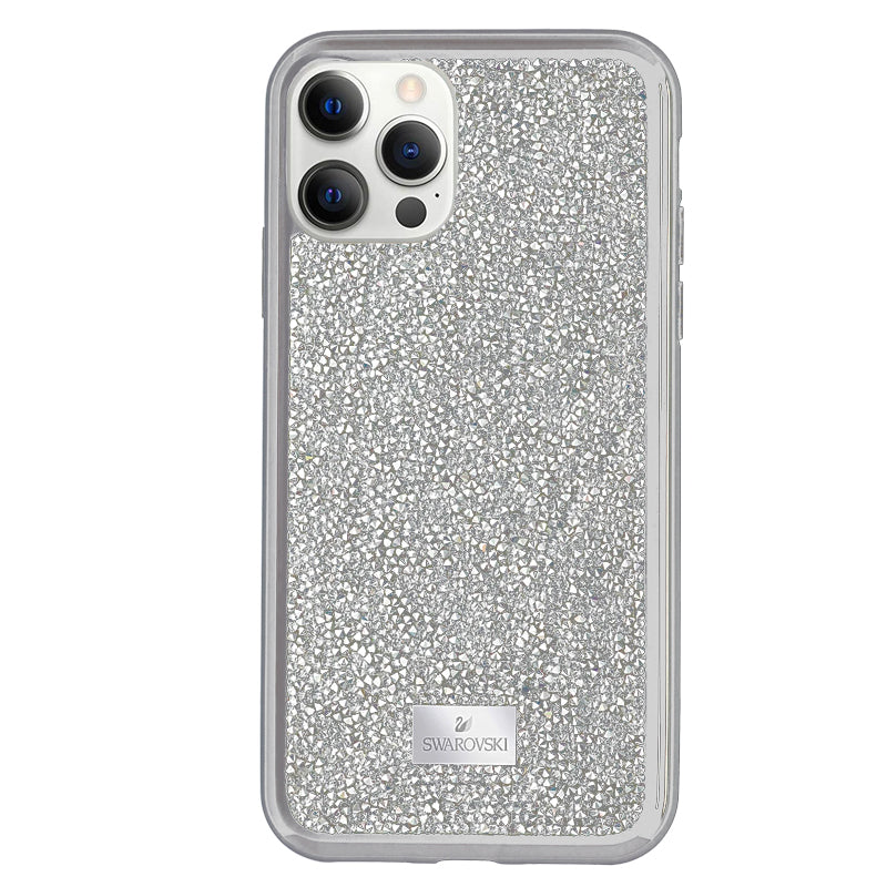 Premium Swarovski Swan iPhone 12 Series Case - Silver