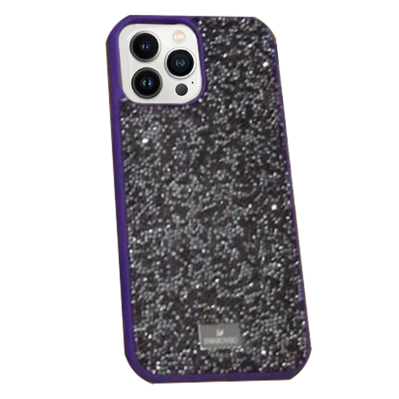 Premium Swarovski Swan iPhone 12 Series Case - Purple